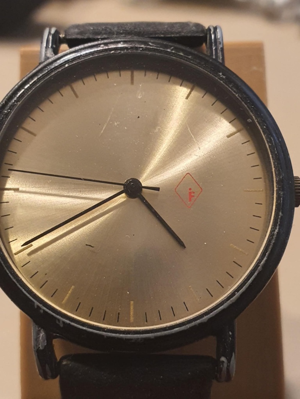 🦋10/$20🦋 Art Watch Black/Goldtone Leather Women's Watch